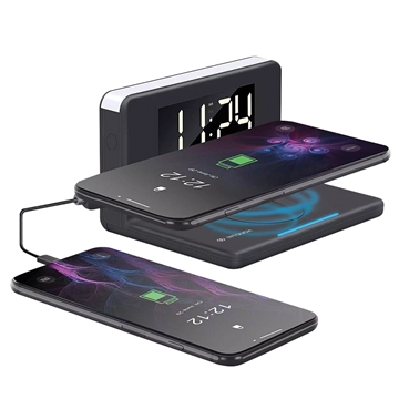 Picture of INTOUCH BLK W0241 ALARM CLOCK WIRELESS CHARGER BLK