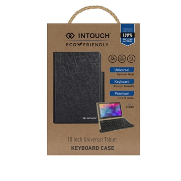 Picture of INTOUCH UNIVERSAL BT KEYBOARD 10 INCH COVER BLK